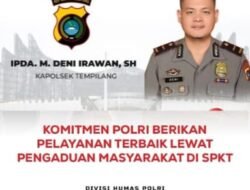 Kapolsek Tempilang Tingkatkan Layanan Humanis bagi Masyarakat, Kapolres: Teruskan!