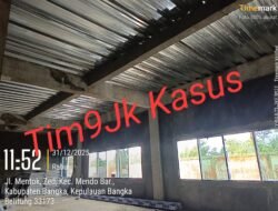 Proyek Milyaran Pekerjaan Pembangunan Gedung Laboratorium Perpustakaan Tipe 2 Pada MTSN 2 Bangka, Alami Keterlambatan Penyelesaian Pekerjaan 100 persen.