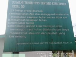 Dugaan Kuat nya Unsur Pembiaran Oleh Polres Bangka Selatan Tambang Di Hutan Produksi Milik ASUN dan Atun, Kapolres Diduga Tutup Mata. 