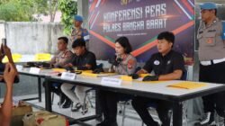 Kapolres Bangka Barat Pimpin Konferensi Pers Pengungkapan Dugaan Penyalahgunaan BBM Bersubsidi