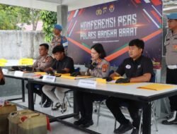 Kapolres Bangka Barat Pimpin Konferensi Pers Pengungkapan Dugaan Penyalahgunaan BBM Bersubsidi