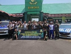 Keselamatan Jadi Prioritas, Denpom II/5 Bangka Ajak Prajurit Jadi Teladan Tertib Berlalu Lintas